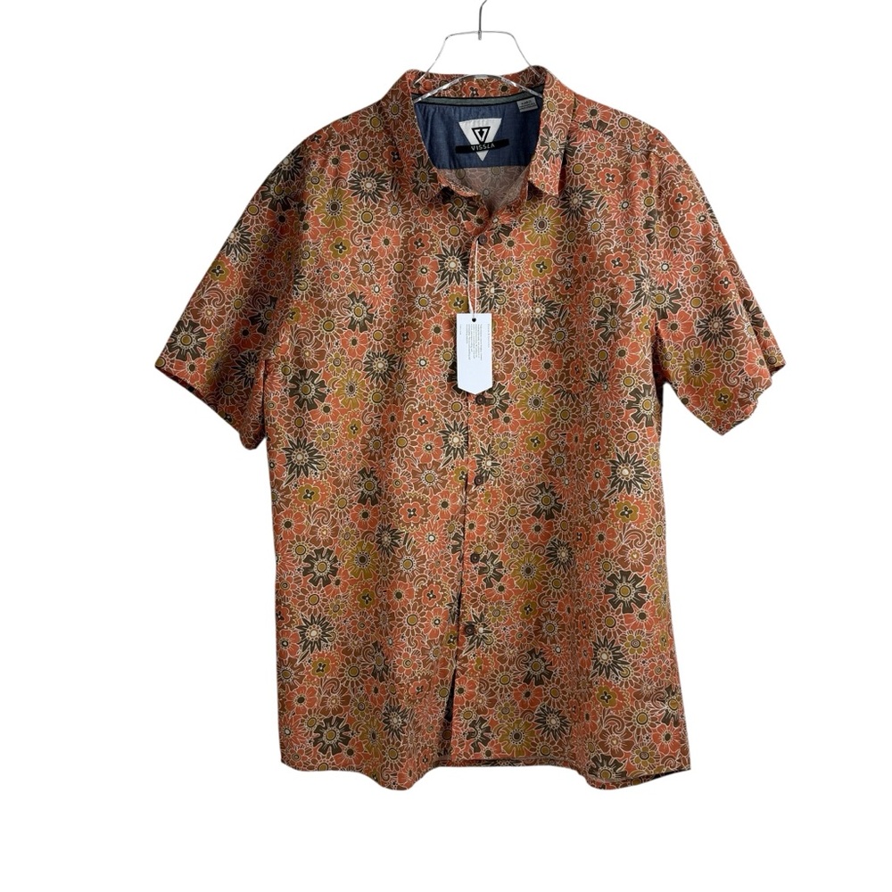 Vissla Far Out Eco Short Sleeve Shirt Terracotta Men’s Size XL
NWT